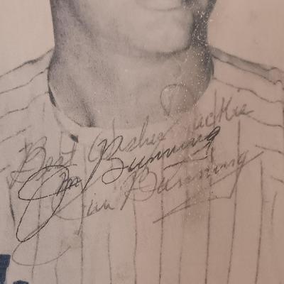 LOT 148B: Autographed Phillies Baseball Photos- Jim Bunning, Willie Montanez & Robin Roberts