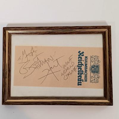 LOT 149B: Autographed Sports Memorabilia- Firebirds Bay Schultz Photo, NHL Tony Esposito, MLB Bob Feller & More