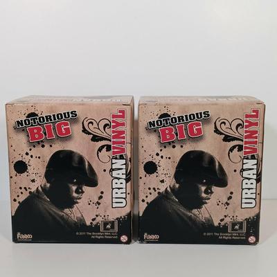 LOT 150B: Funko Urban Vinyl Set of (2) Notorious B.I.G. Figurines
