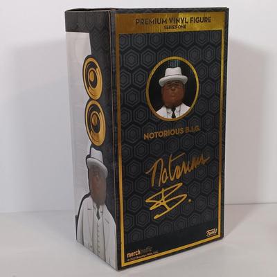 LOT 151B: Funko Gold 12" and 5" Notorious B.I.G. Figurines