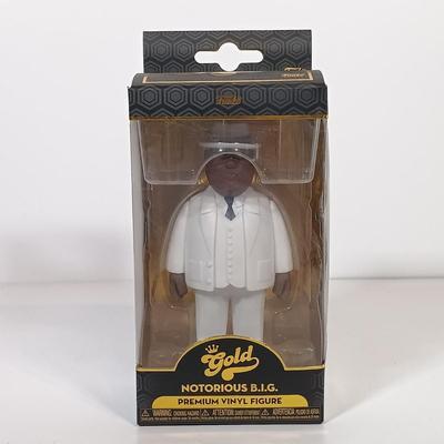 LOT 151B: Funko Gold 12" and 5" Notorious B.I.G. Figurines