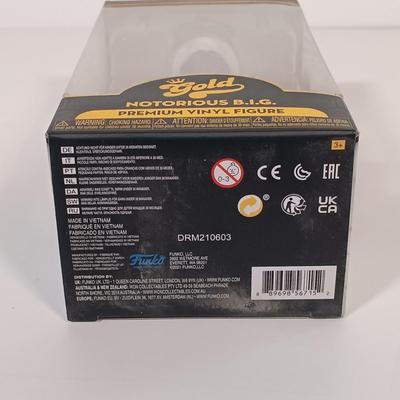 LOT 151B: Funko Gold 12" and 5" Notorious B.I.G. Figurines