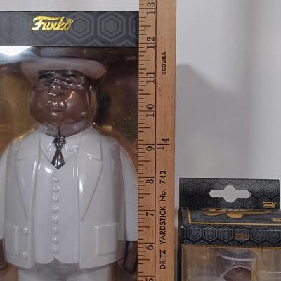 LOT 151B: Funko Gold 12" and 5" Notorious B.I.G. Figurines