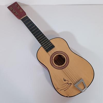 LOT 156B: Autographed Kid Rock Ukulele with COA, Autographed Four Aces Postacard & Kid Rock Novelty License Plate