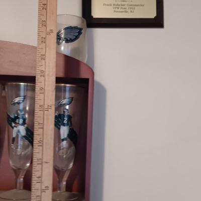 LOT 157B: Bradford Exchange Limited Edition Philadelphia Eagles Pilsner Glasses