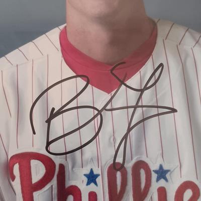 LOT 158B: Autographed Phillies Memorabilia- Brett Myers, Jimmy Rollins & More