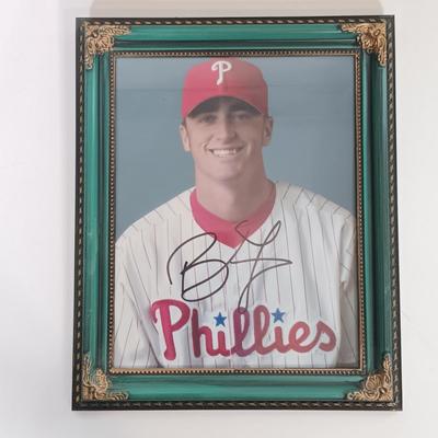 LOT 158B: Autographed Phillies Memorabilia- Brett Myers, Jimmy Rollins & More