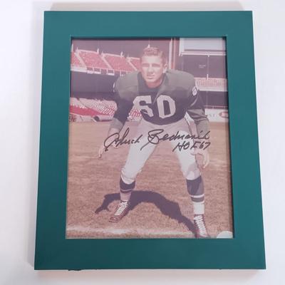 LOT 159B: Autographed Philadelphia Eagles Memorabilia- Chuck Bednarik, Bill Bergey, Ron Jaworski & More