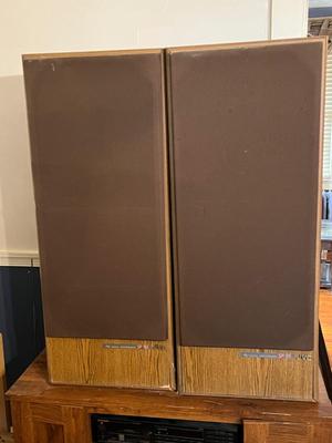 LOT 166D: Stereo System with Entertainment Cabinet, JVC Speakers, Pioneer 6-Disc CD Player, JVC Amplifier and Tuner, and Sony Dual Tape Deck