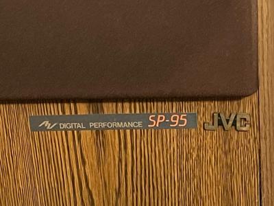 LOT 166D: Stereo System with Entertainment Cabinet, JVC Speakers, Pioneer 6-Disc CD Player, JVC Amplifier and Tuner, and Sony Dual Tape Deck