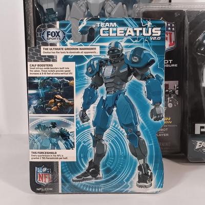 LOT 169B: NFL Pro-Bots Philadelphia Eagles Robot Action Figures