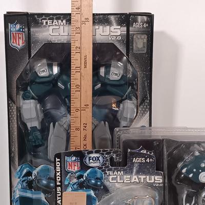 LOT 169B: NFL Pro-Bots Philadelphia Eagles Robot Action Figures