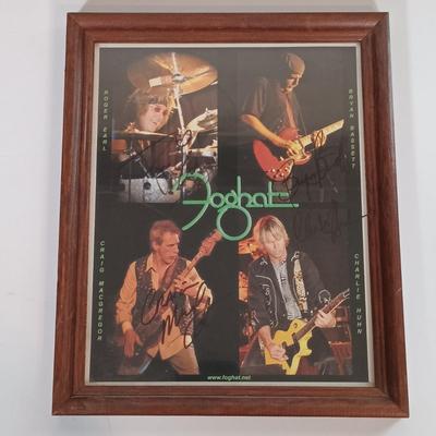 LOT 170B: Autographed Chubby Checker Photo, Autographed Foghat Photo, Queen Commemorative Stamps & More