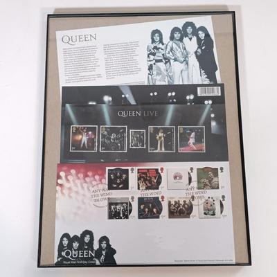 LOT 170B: Autographed Chubby Checker Photo, Autographed Foghat Photo, Queen Commemorative Stamps & More