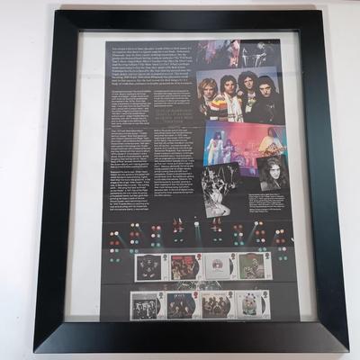 LOT 170B: Autographed Chubby Checker Photo, Autographed Foghat Photo, Queen Commemorative Stamps & More