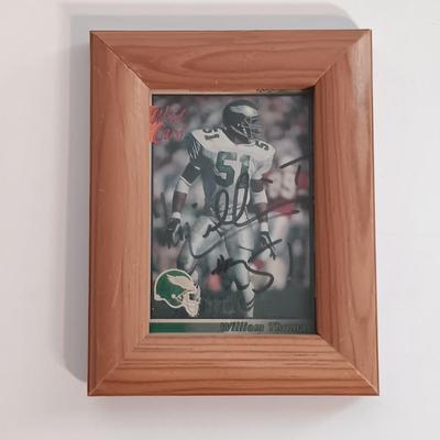 LOT 171B: Autographed Philadelphia Eagles Memorabilia- Hugh Douglas, Jeremiah Trotter, Brent Celek & More