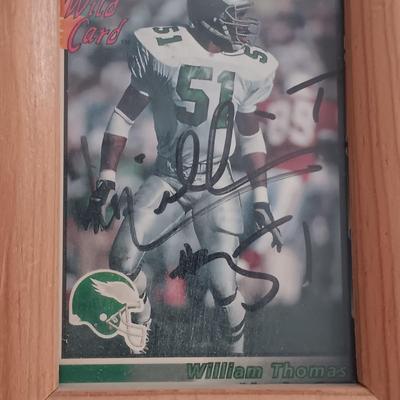 LOT 171B: Autographed Philadelphia Eagles Memorabilia- Hugh Douglas, Jeremiah Trotter, Brent Celek & More