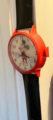 LOT 176A: Vintage Disney Welby by Elgin Mickey Mouse Wall Watch Clock