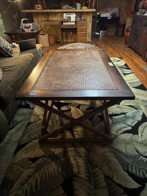 Bamboo coffee table