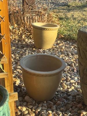 Yellow pots