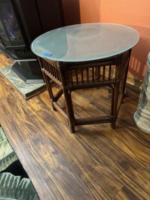 Bamboo side table