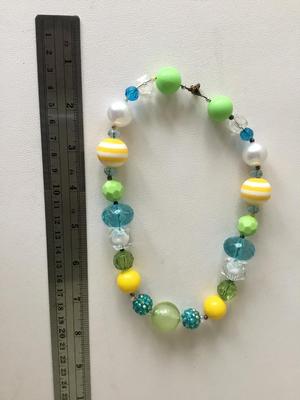 Colorful collar beaded fashion necklace