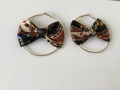 Gold tone fashion hoops