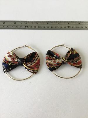 Gold tone fashion hoops