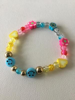 Colorful stretchy fashion bracelet