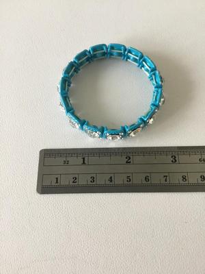 Beautiful blue stretchy fashion bracelet