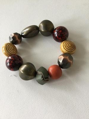 Beautiful colorful bulky stretchy bracelet