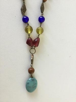 Beautiful colorful stone type necklace