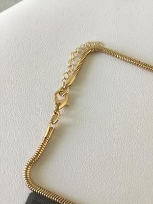 Gold tone fashion necklace