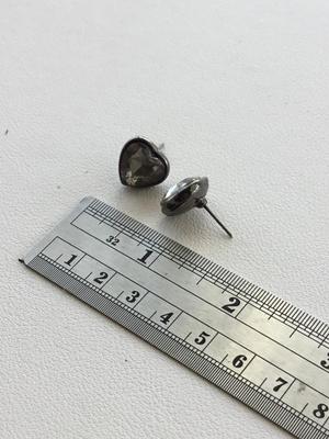 Beautiful heart stud earrings