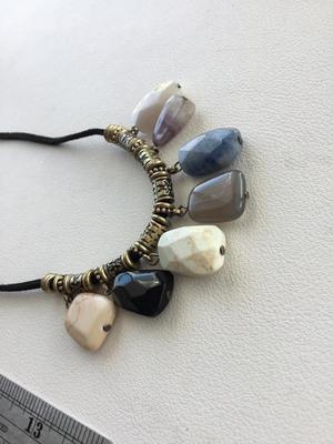 Beautiful faux stone rope type long fashion necklace