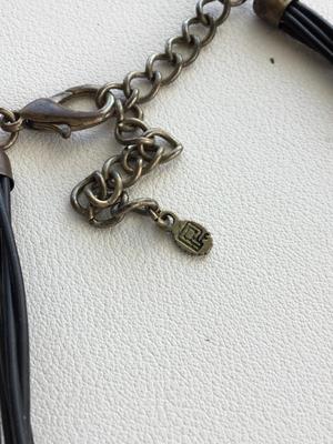 Beautiful marked statement multilayer cord type necklace