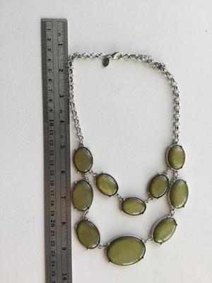 Silver tone c. Marked fashion necklace