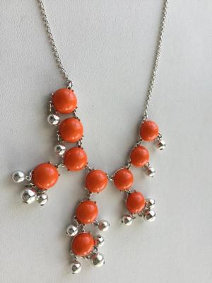 Beautiful orange statement necklace