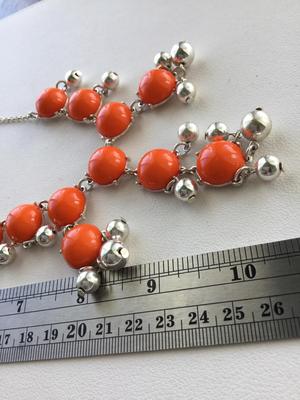 Beautiful orange statement necklace