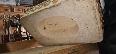 Large Vietnamese Ceramic Elephant Garden Stool/ Plant Stand/ Side Table BOHO Chic
