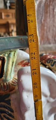 Large Vietnamese Ceramic Elephant Garden Stool/ Plant Stand/ Side Table BOHO Chic