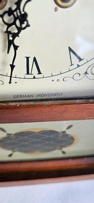Daneker German Movement Steeple Mantle Clock with a key
