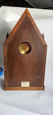 Daneker German Movement Steeple Mantle Clock with a key