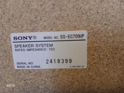 Sony stereo system model HCD-ECT091P with remote control and external antenna Sony speakers