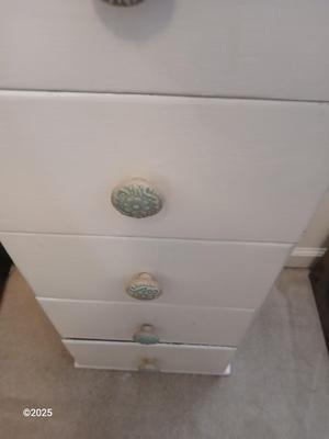 Tall narrow chest of drawers - lingerie dresser
