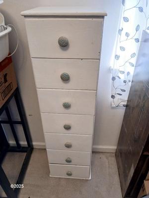 Tall narrow chest of drawers - lingerie dresser