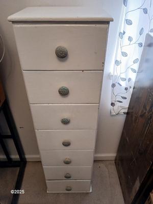 Tall narrow chest of drawers - lingerie dresser