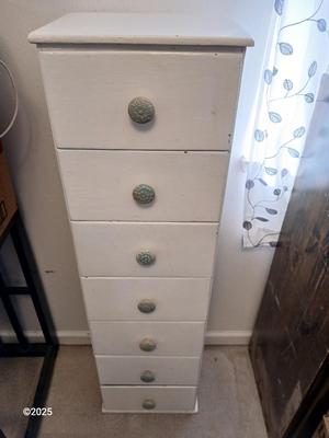 Tall narrow chest of drawers - lingerie dresser