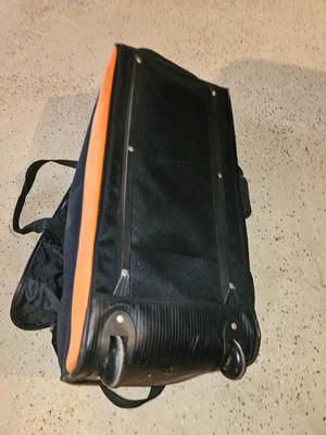 World tour rolling duffle bag with bud light cooler bag