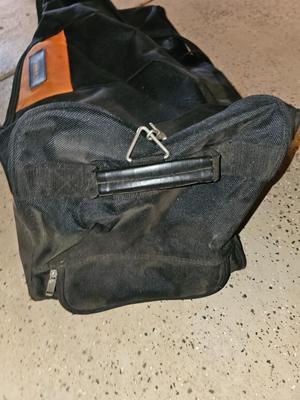 World tour rolling duffle bag with bud light cooler bag